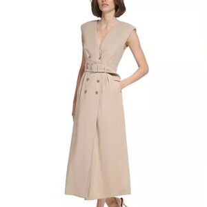 Calvin Klein Beige Belted dress